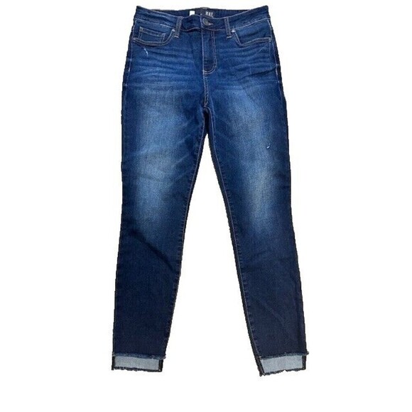 2/$30 Kut from the Kloth Womens 6 Connie Ankle Skinny Jeans High Rise Fray Dark - Picture 1 of 9